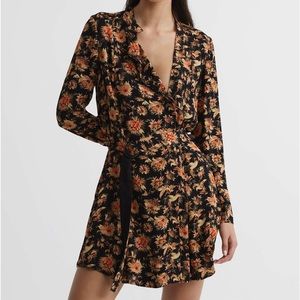 Lula Vintage Print Floral Flippy Dress